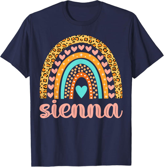 Sienna Sienna Name Birthday Shirt Gift T-Shirt - T-Shirt | Navy