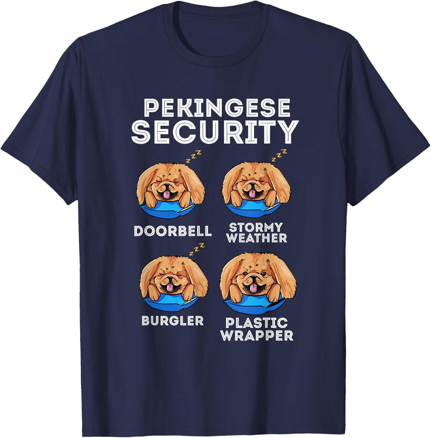 Pekingese Dog Owner Gift - I Love My Pekingese Dog T-Shirt - T-Shirt | Navy