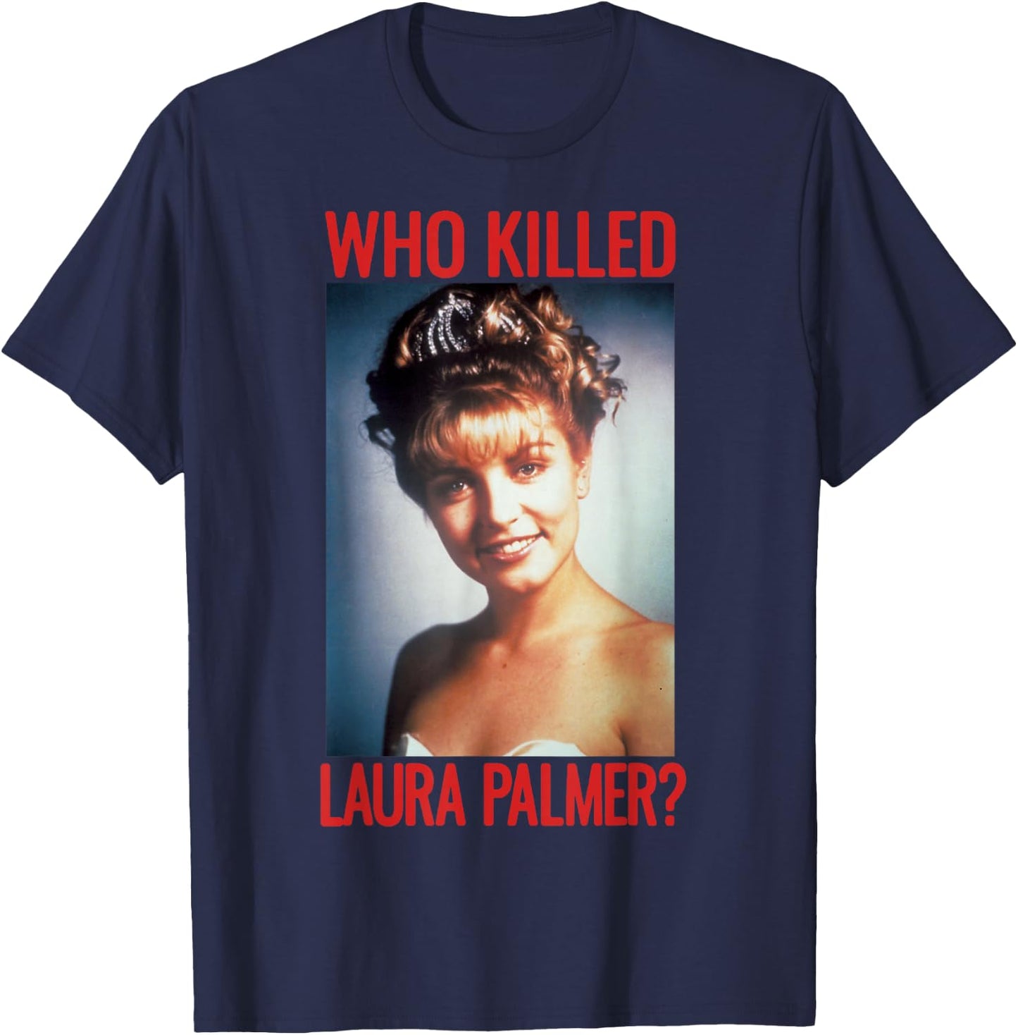 Twin Peaks Who Killed Laura Palmer? Graphic T-Shirt - T-Shirt | Navy