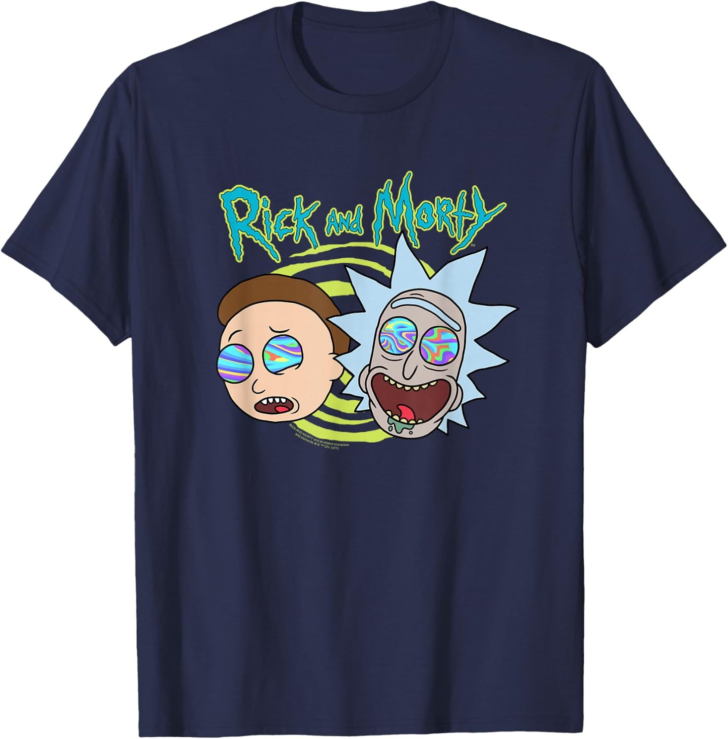 Rick and Morty Blown Minds T-Shirt - T-Shirt | Navy