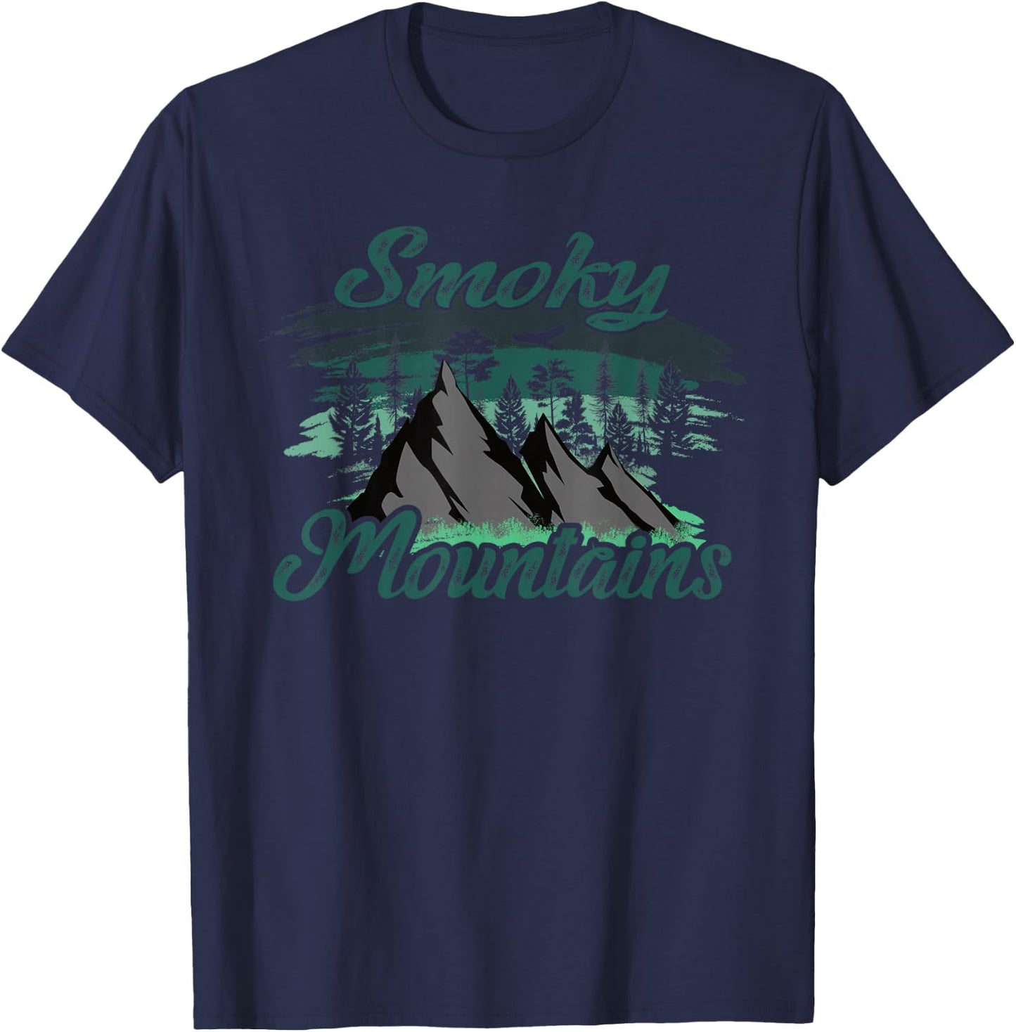 Mountains are calling Smoky Mountains T-Shirt - T-Shirt | Navy