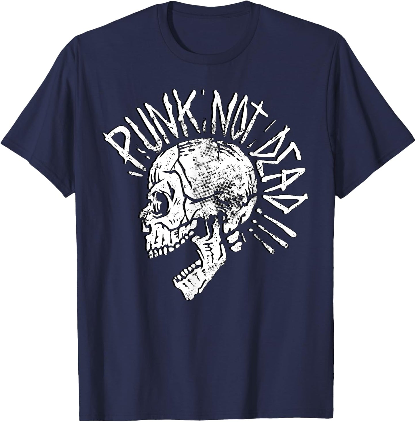 Punks Not Dead - Vintage Grunge - Punk Is Not Dead - Rock T-Shirt - T-Shirt | Navy