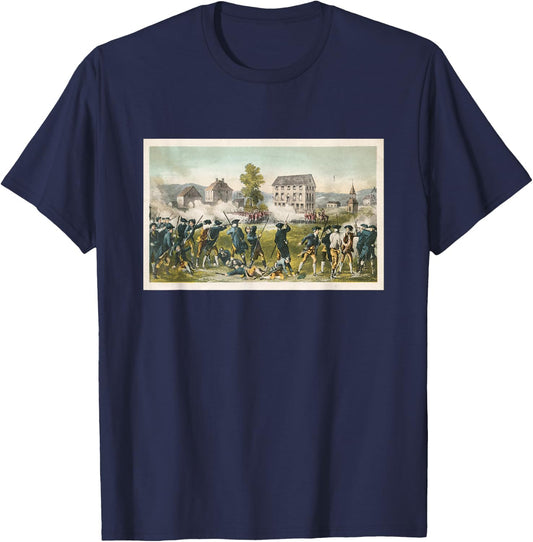 Battle of Lexington Massachusetts - American Revolution T-Shirt - T-Shirt | Navy