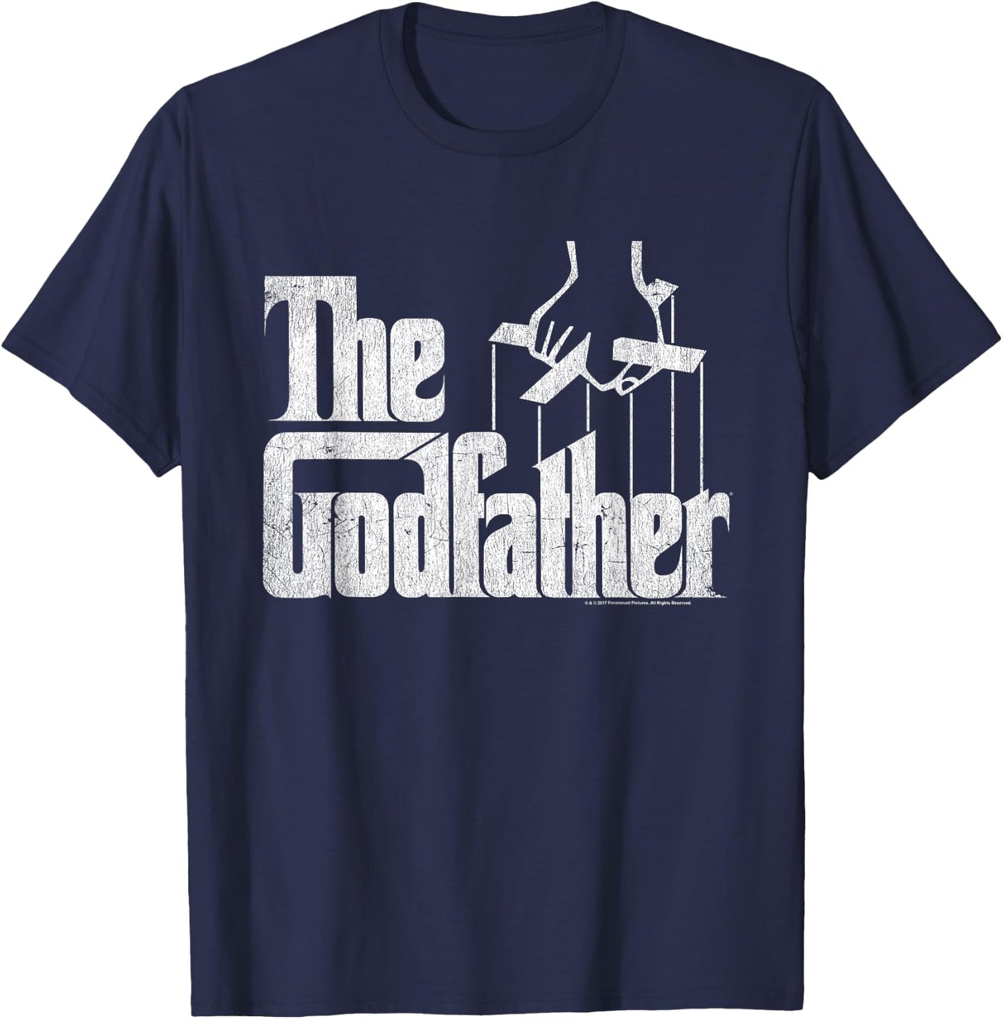 The Godfather - Black, Small, -Adults, Short Sleeve, , Regular Fit, Classic, Themed T-Shirt - T-Shirt | Navy