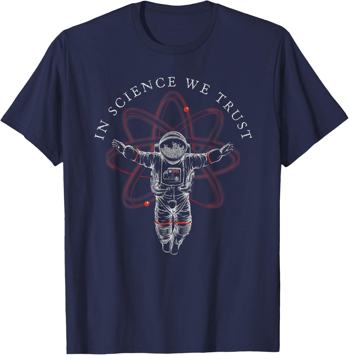 In Science We Trust Shirt Atheist Astronaut, Humanist T-Shirt - T-Shirt | Navy