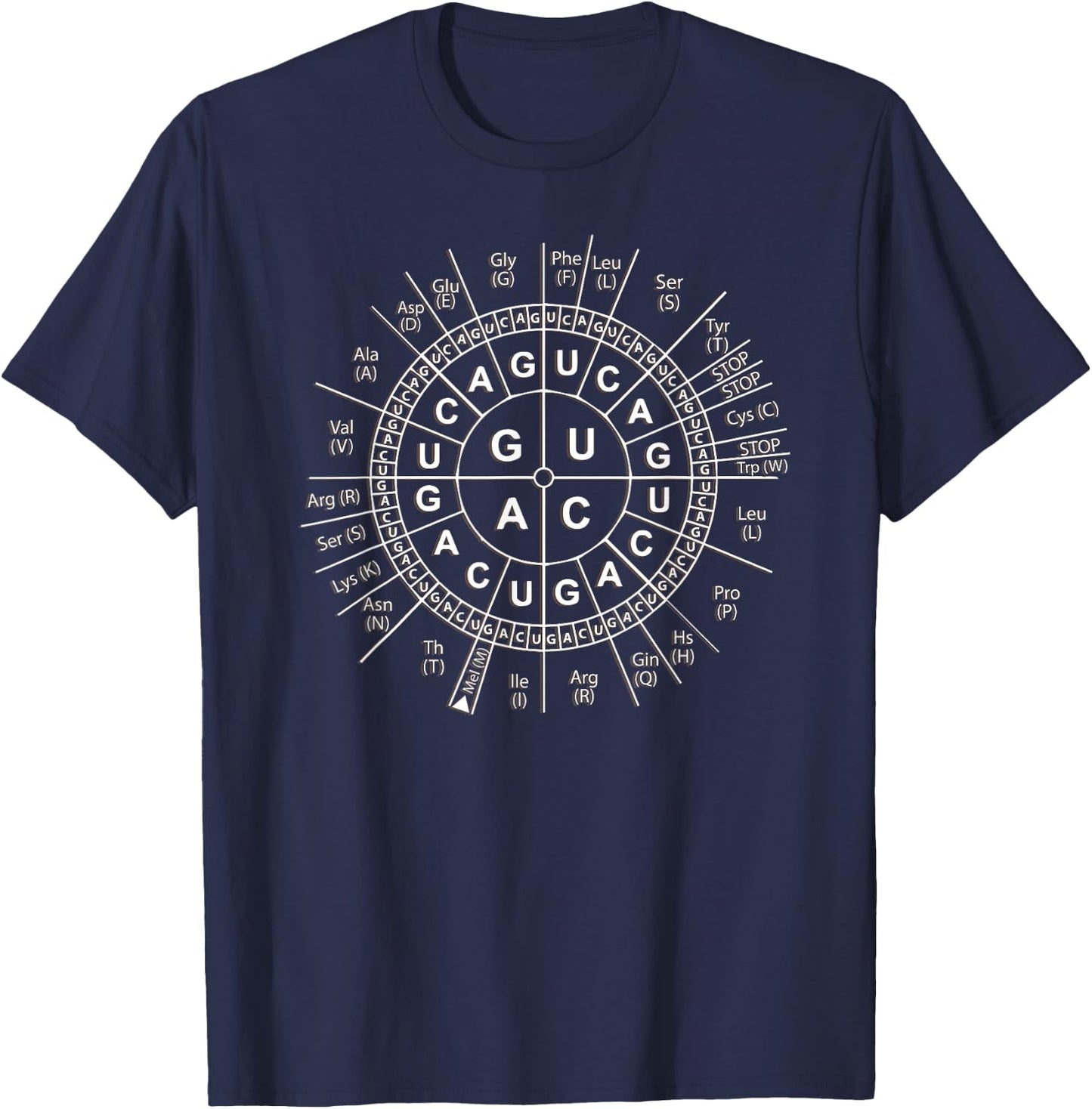 Awesome Biology Genetic Code Sun Science Humor Gift T-Shirt - T-Shirt | Navy