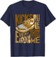 Brown Kicks Rule Everything Around Me Brown Graphic T-Shirt - T-Shirt | Navy
