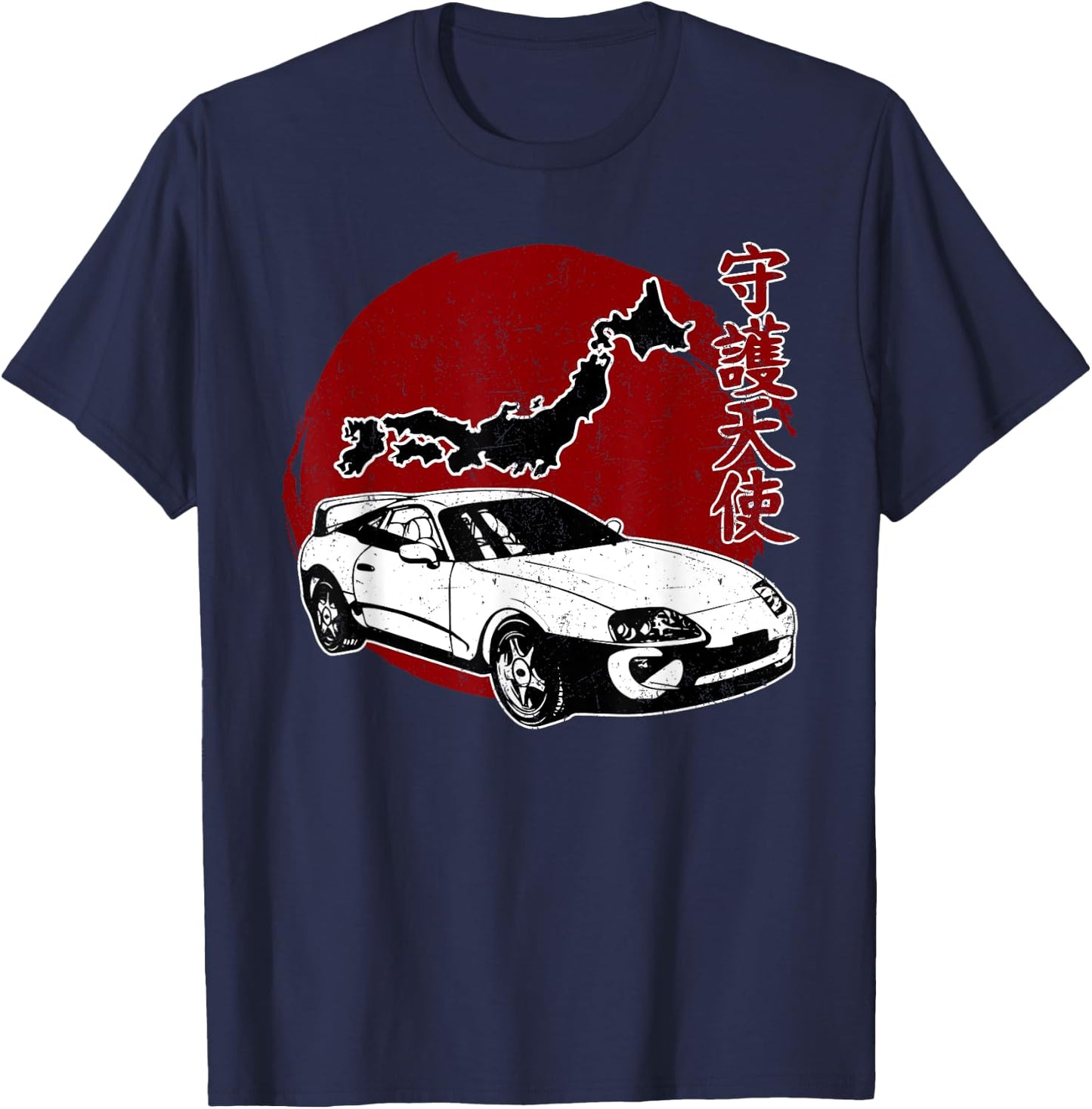 JDM Japan Motorsport Tuning Car Legend 90s T-Shirt - T-Shirt | Navy