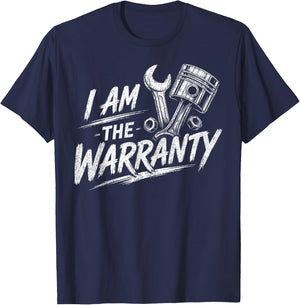 I Am The Warranty Race Car Parts Repair Guy Funny Mechanic T-Shirt - T-Shirt | Navy