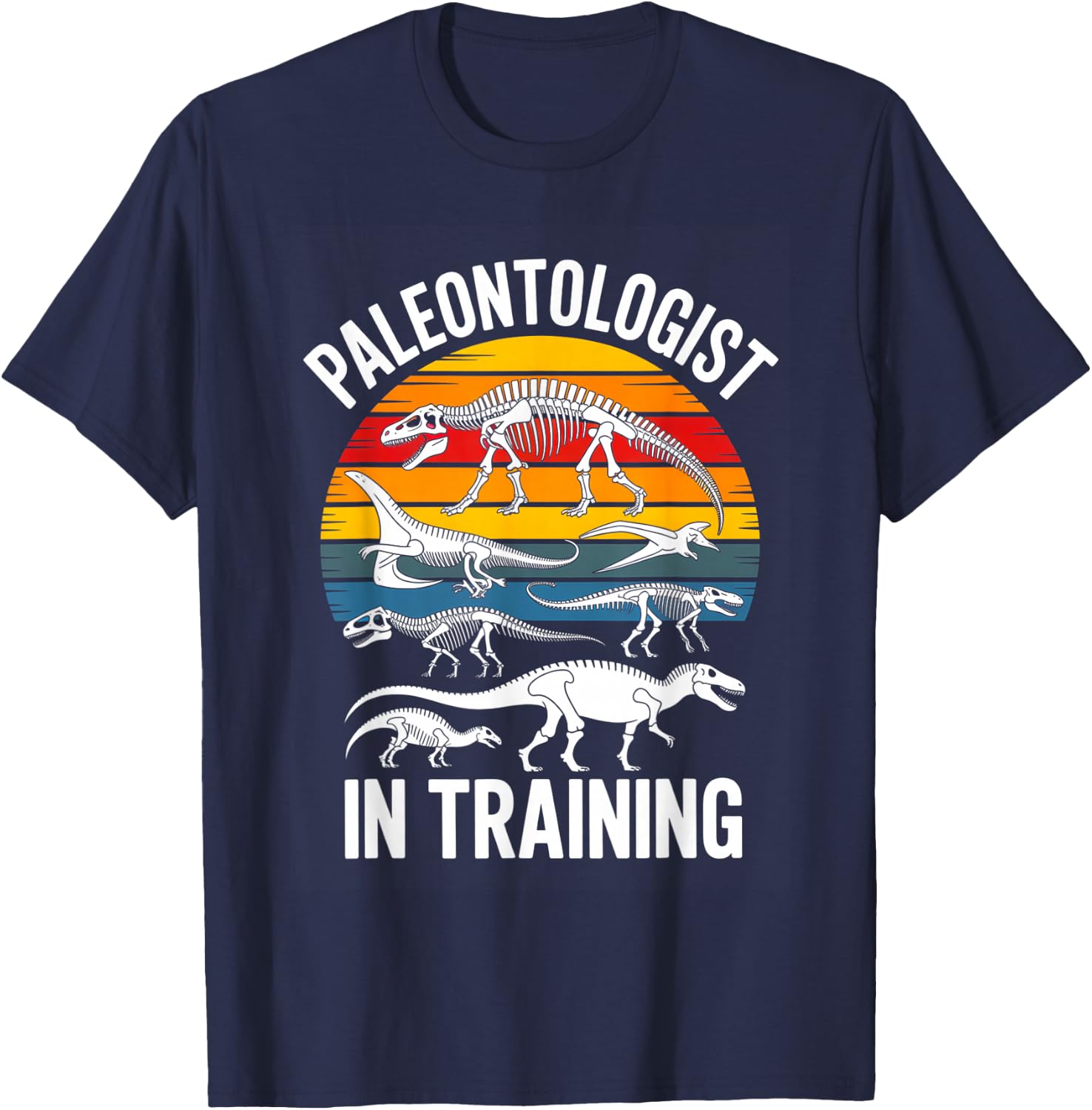 Paleontologist in Training Dinosaur Fossil Kids T-Shirt - T-Shirt | Navy