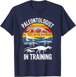 Paleontologist in Training Dinosaur Fossil Kids T-Shirt - T-Shirt | Navy