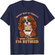 King Charles Cavalier Spaniel Dog Retirement Retired Coffee T-Shirt - T-Shirt | Navy