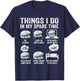 Airplane Things I Do in My Spare Time Plane Pilot Kids Men T-Shirt - T-Shirt | Navy
