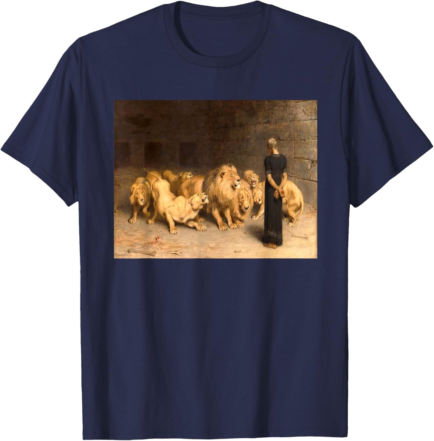 Daniel In The Lions Den T-Shirt - T-Shirt | Navy