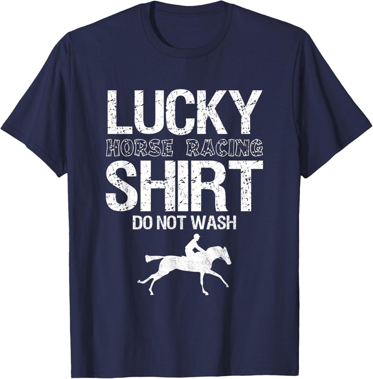 Betting Horse Races T-Shirt - T-Shirt | Navy