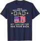 My Daughter Has Your Back Proud National Guard Dad Army T-Shirt - T-Shirt | Navy