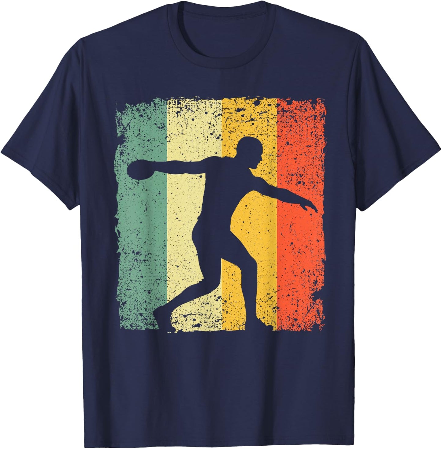 Funny Discuss Throwing Design Discuss Throw Track And Field T-Shirt - T-Shirt | Navy