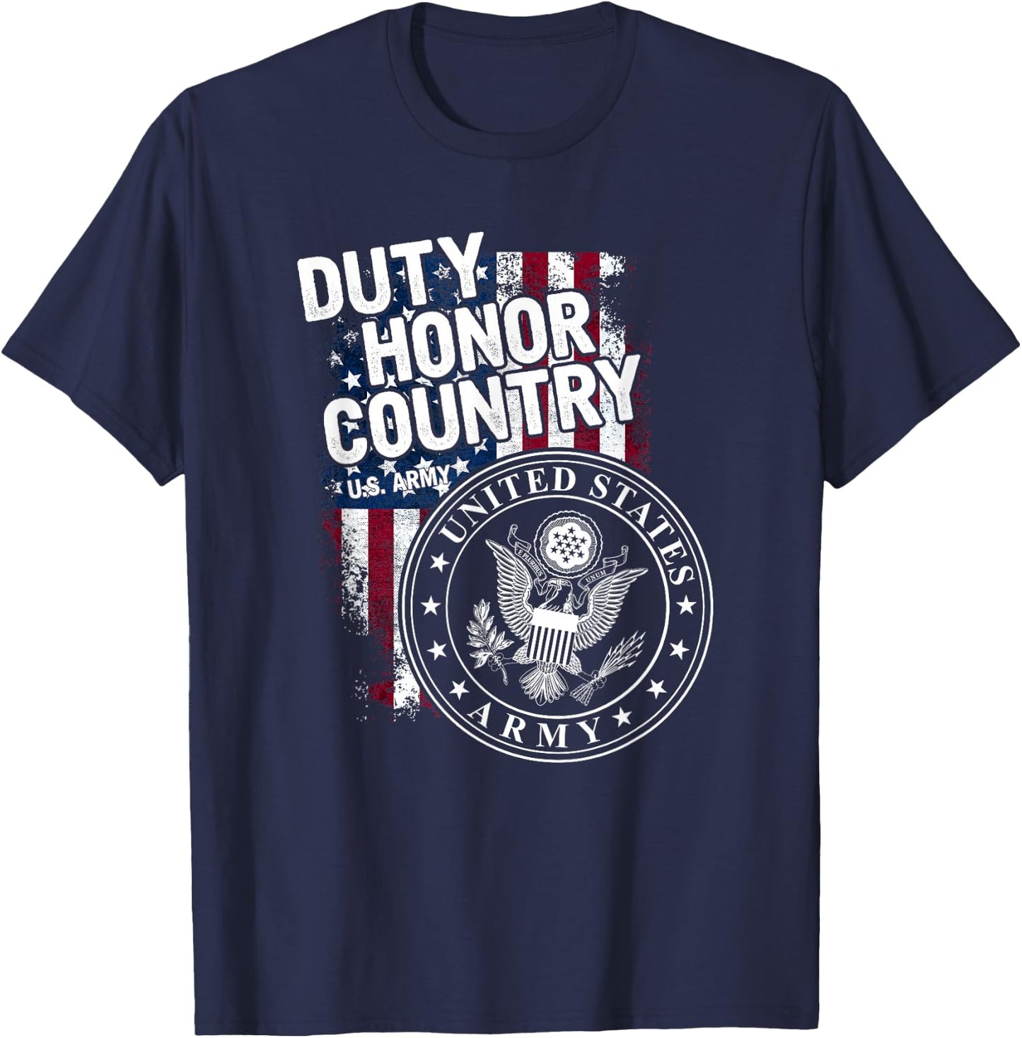 Duty Honor Country U.s. Army T-Shirt - T-Shirt | Navy