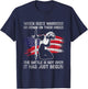 Christian American The Battle Is Not Over Patriotic Prayer Women Men T-Shirt - T-Shirt | Navy