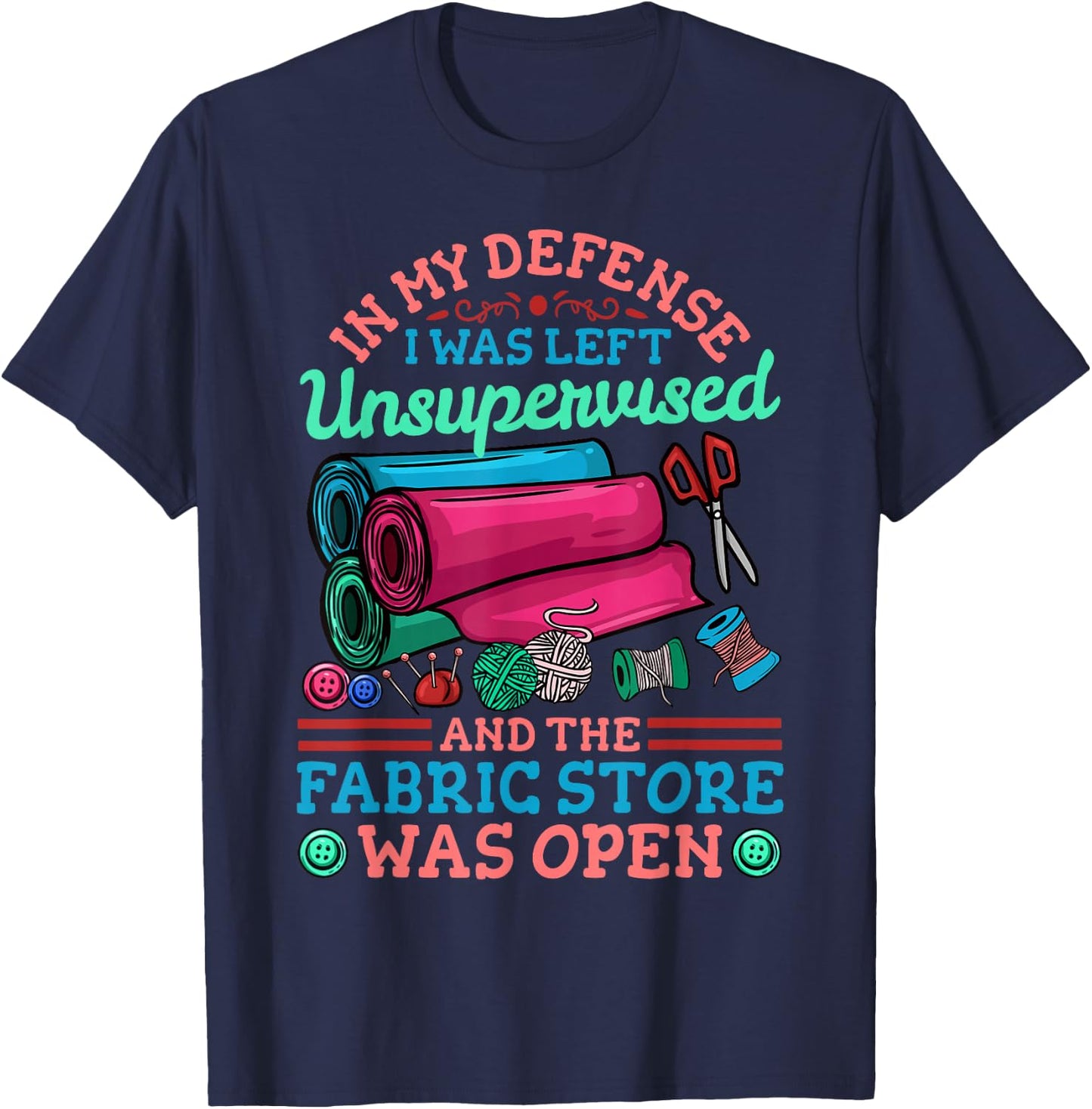 Quilting Quilter Sewing T-Shirt - T-Shirt | Navy
