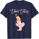 Team Tutu Girl Gender Reveal Baby Shower Touchdown Gift T-Shirt - T-Shirt | Navy