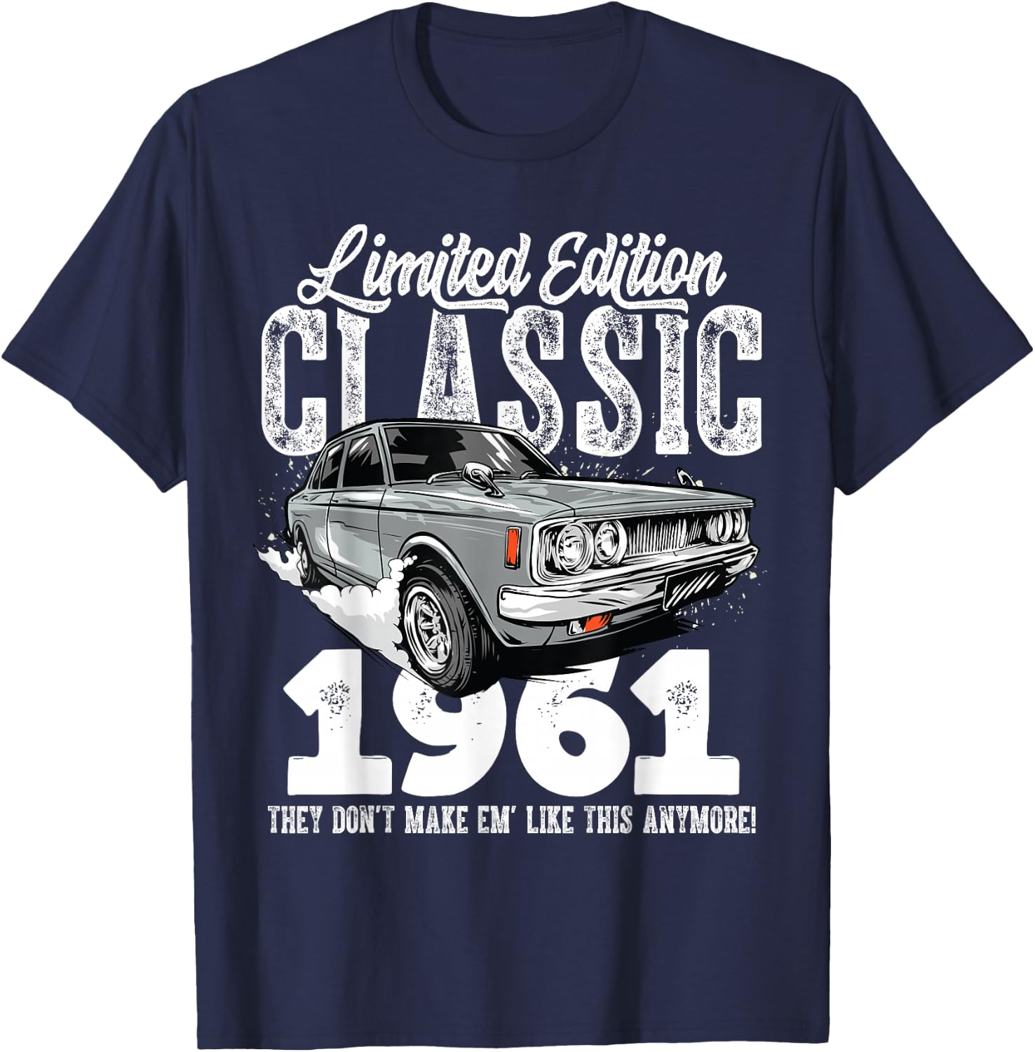 62nd birthday Vintage Classic Car 1961 B-day 62 year old T-Shirt - T-Shirt | Navy