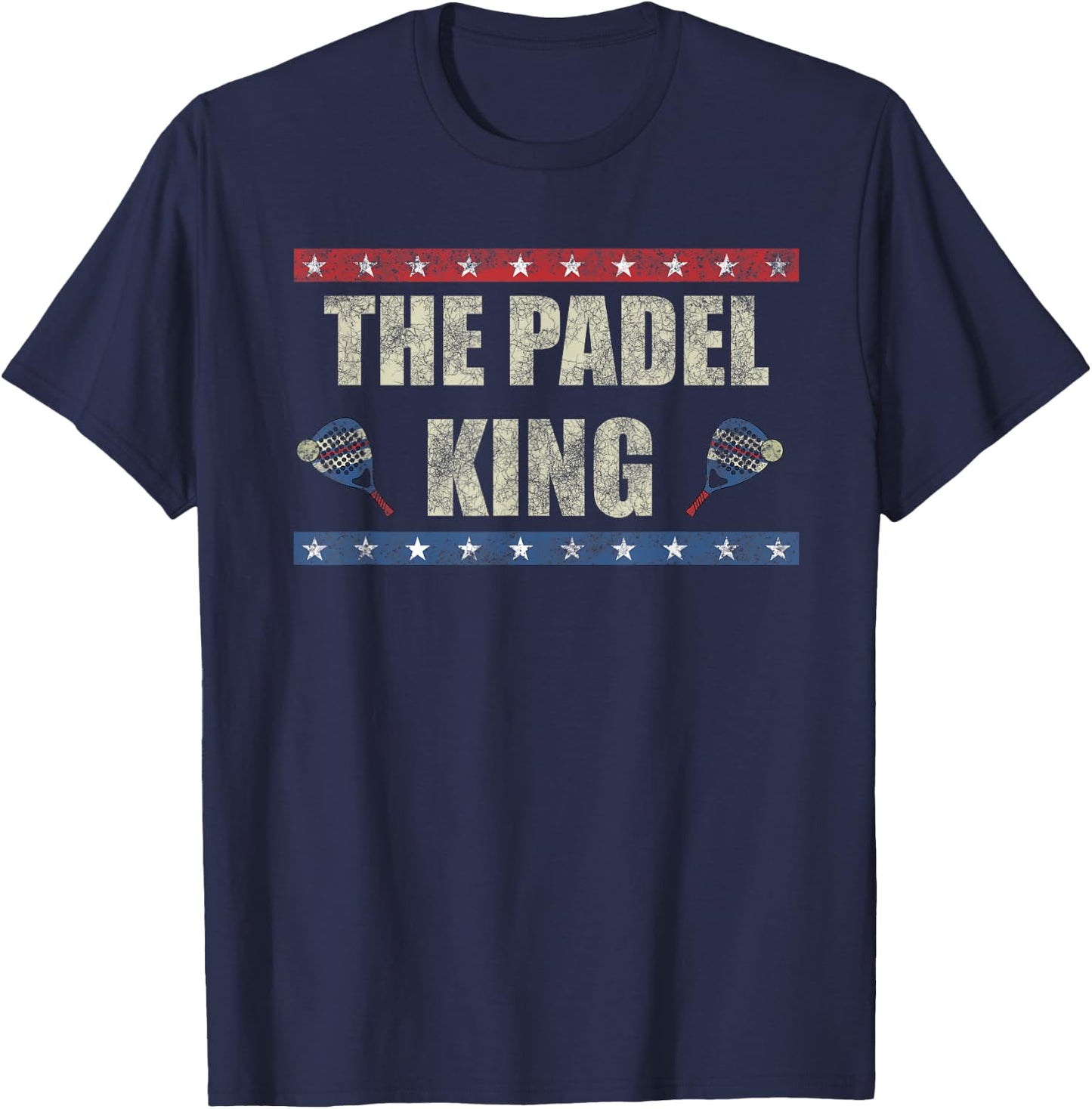 The Padel King Paddle Tennis Padel Racket Player Padel T-Shirt - T-Shirt | Navy