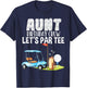 Aunt Birthday Crew Let's Par Party Golf Birthday Golfer T-Shirt - T-Shirt | Navy