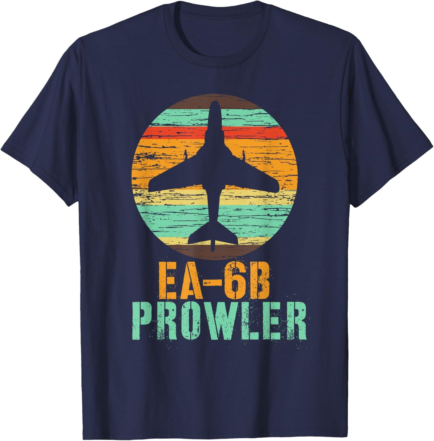 Vintage EA-6B Prowler Military Aircraft Shirt T-Shirt - T-Shirt | Navy