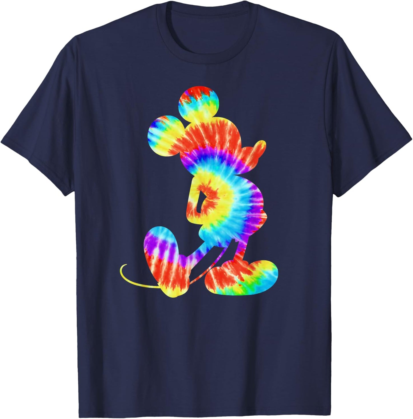 Disney Mickey Mouse Retro Tie- Dye Small T-Shirt - T-Shirt | Navy