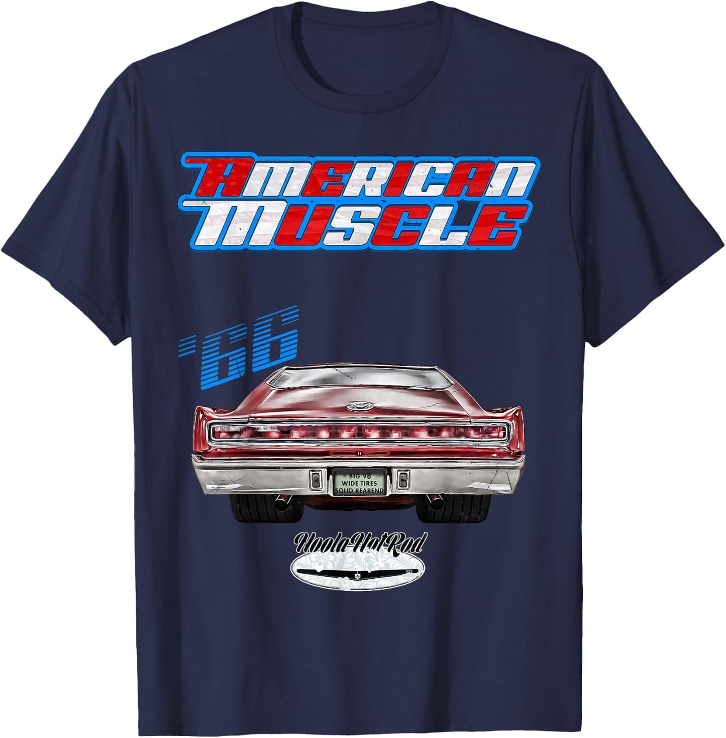 1966 Charger,Super Bee,Hot Rod,Muscle Car,Magnum,Wedge,R/T T-Shirt - T-Shirt | Navy