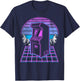 Arcade Machine Synthwave 90s Video Games Retro Gaming T-Shirt - T-Shirt | Navy