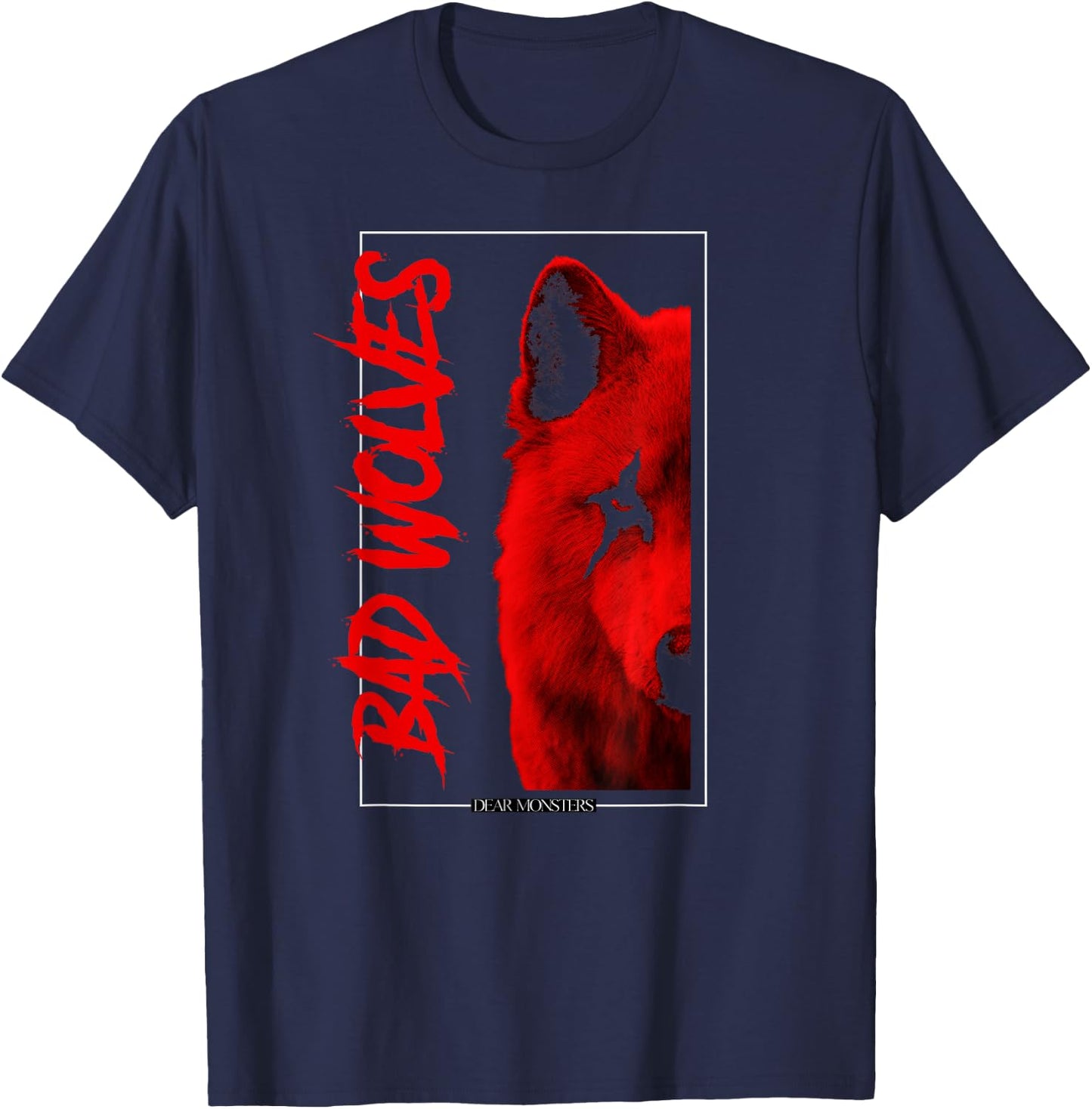 Bad Wolves – Dear Monsters Album T-Shirt - T-Shirt | Navy