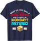 Vintage Retro Happy Retirement Funny A Postal Worker Retired T-Shirt - T-Shirt | Navy