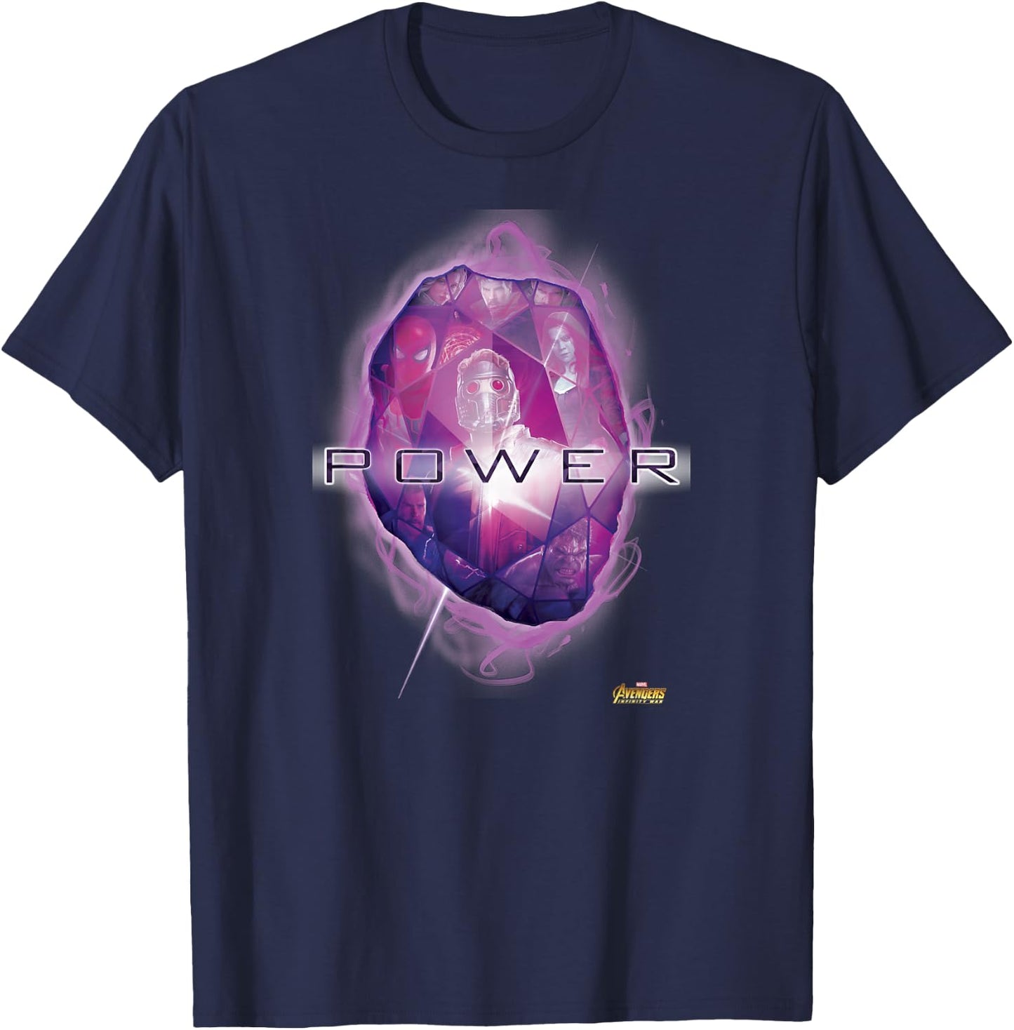 Marvel Infinity War The Power Stone Graphic T-Shirt - T-Shirt | Navy