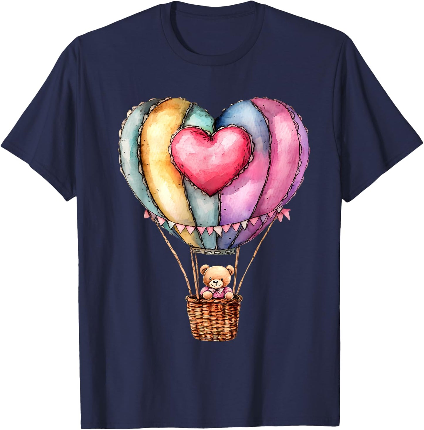 Hot Air Balloon Ride Festival Hot Air Ballooning T-Shirt - T-Shirt | Navy