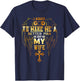 I Asked God To Make Me A Better Man He Sent Me My Wife Angel T-Shirt - T-Shirt | Navy
