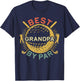 Best Grandpa By Par Shirt Men Papa Golf Lover Fathers Day T-Shirt - T-Shirt | Navy