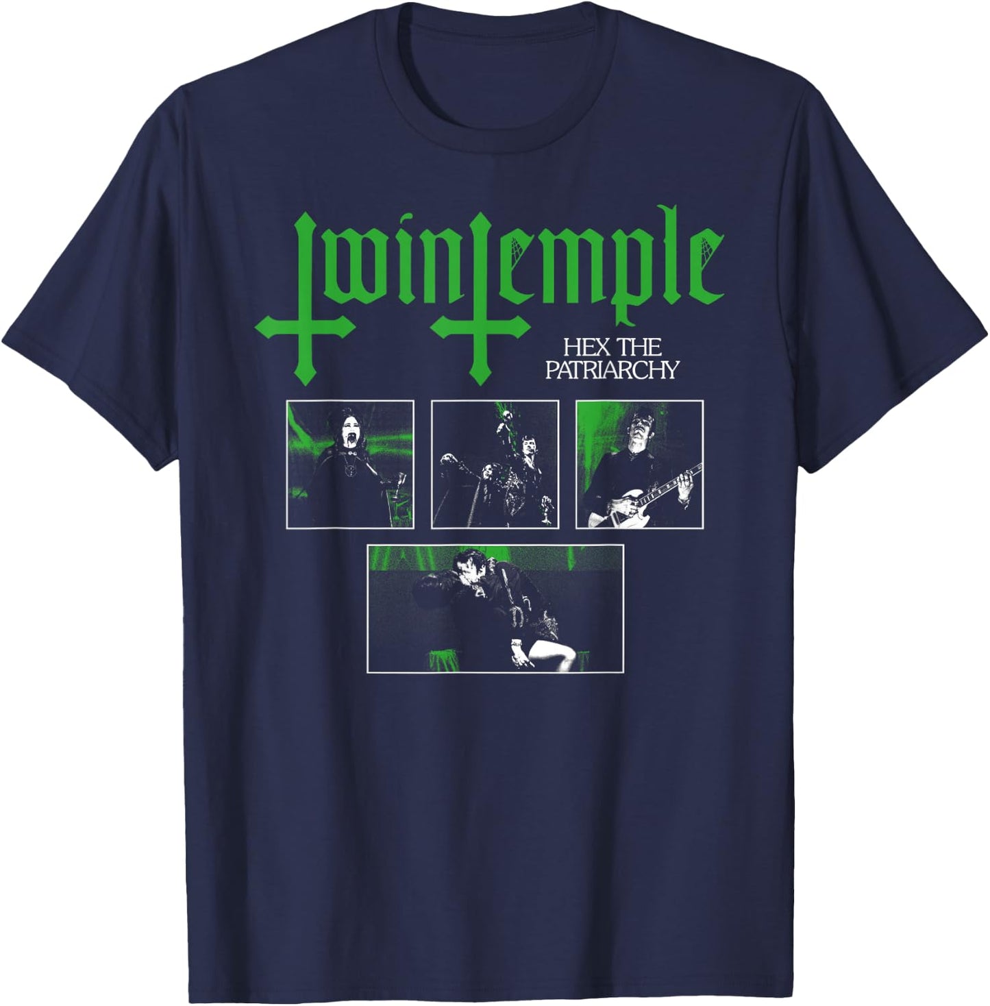Twin Temple Hex The Patriarchy T-Shirt - T-Shirt | Navy