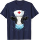 Cow Nurse Shirt Nursing Student Registered Nurse RN LPN CNA T-Shirt - T-Shirt | Navy