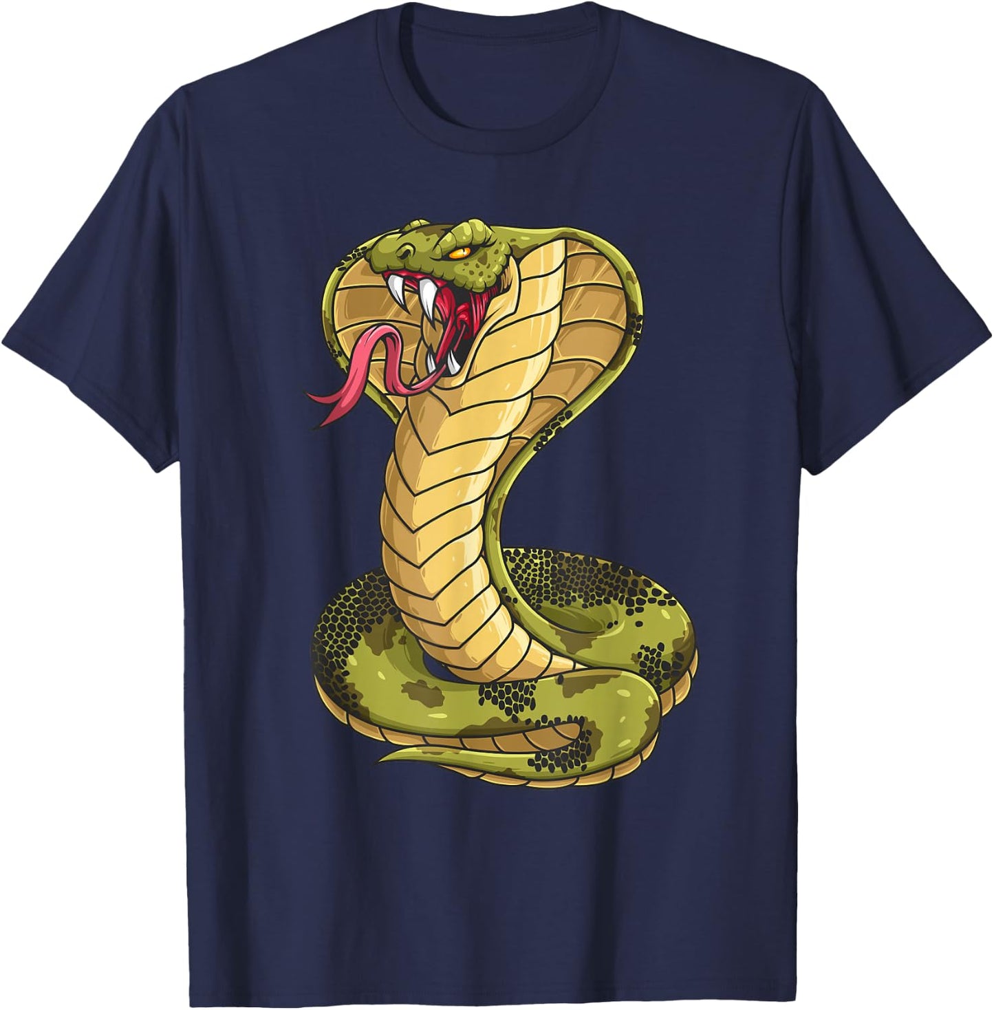 Funny Cobra Design Women Kids King Snake Cobra Lover T-Shirt - T-Shirt | Navy