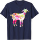 Just a Girl who Loves Goats Women Farmer Cute Goat T-Shirt - T-Shirt | Navy