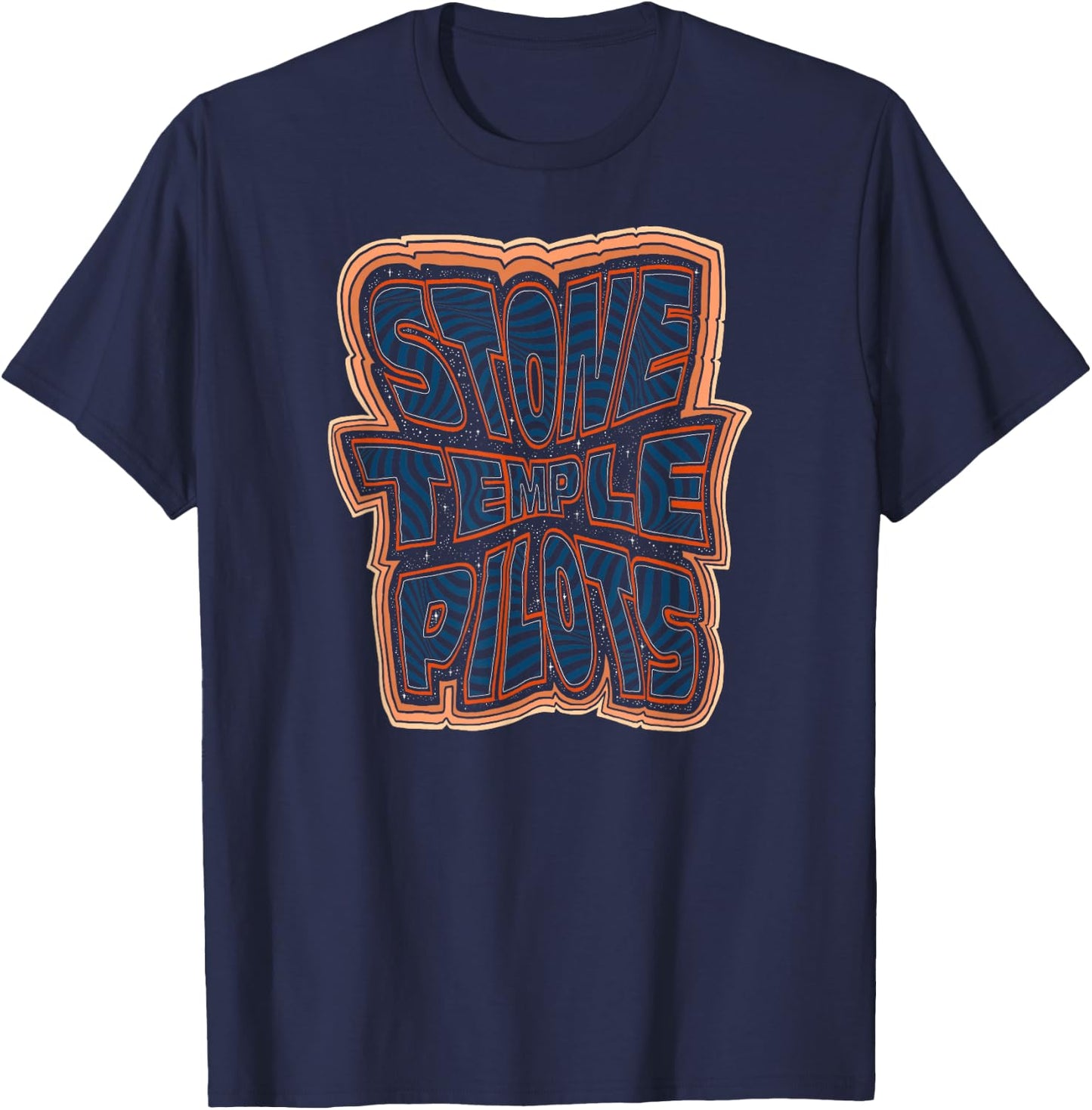 Stone Temple Pilots Cosmic Logo T-Shirt - T-Shirt | Navy