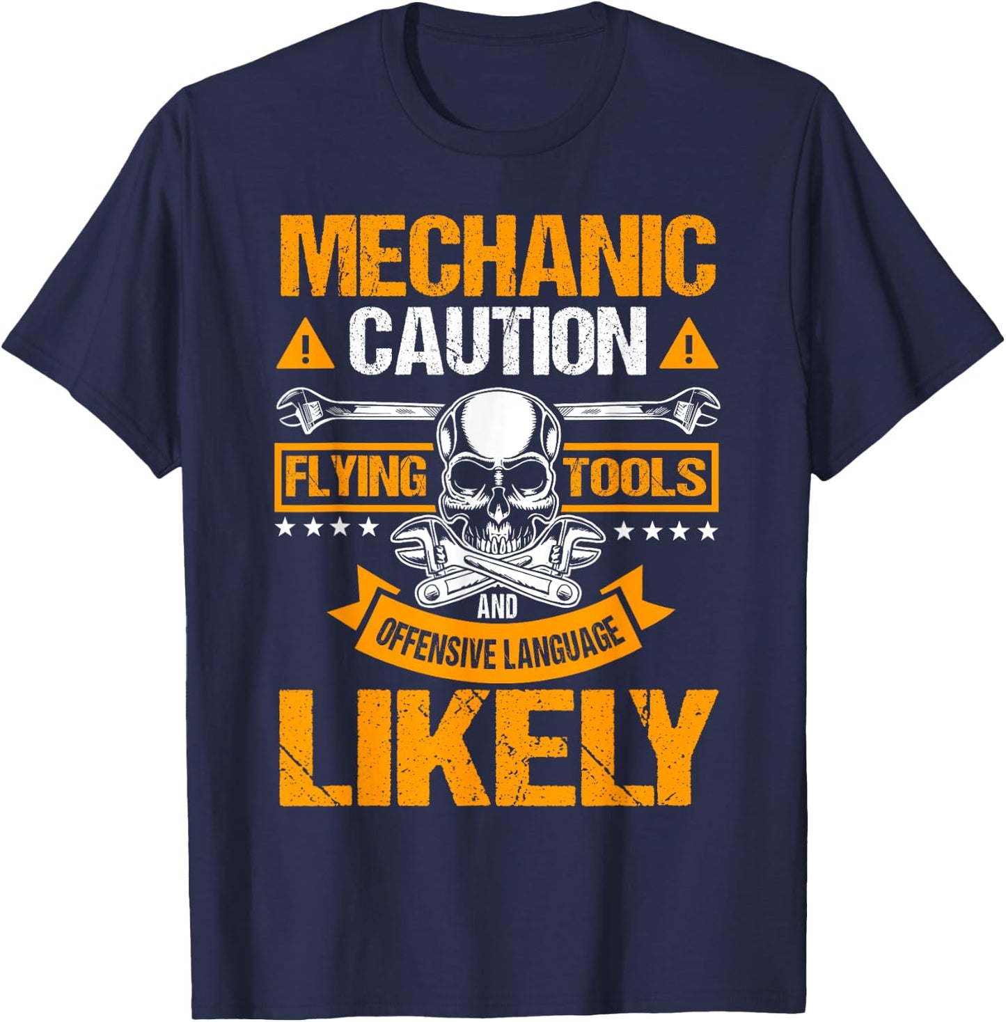 Auto Mechanic Automotive Technician Mech Serviceman Repair T-Shirt - T-Shirt | Navy