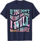 Funny Dog Groomer "If You Don't Brushy Brushy", Dog Grooming T-Shirt - T-Shirt | Navy