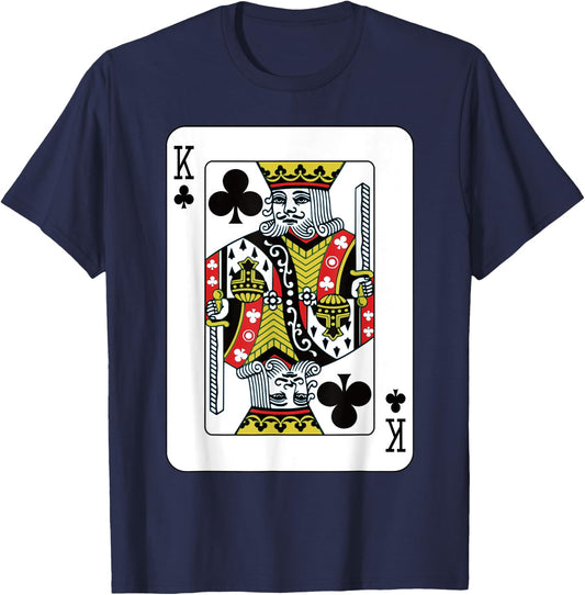 King of the Clubs at the Card Game T-Shirt - T-Shirt | Navy