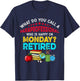 Vintage Happy Retirement Funny A Paraprofessional Retired T-Shirt - T-Shirt | Navy