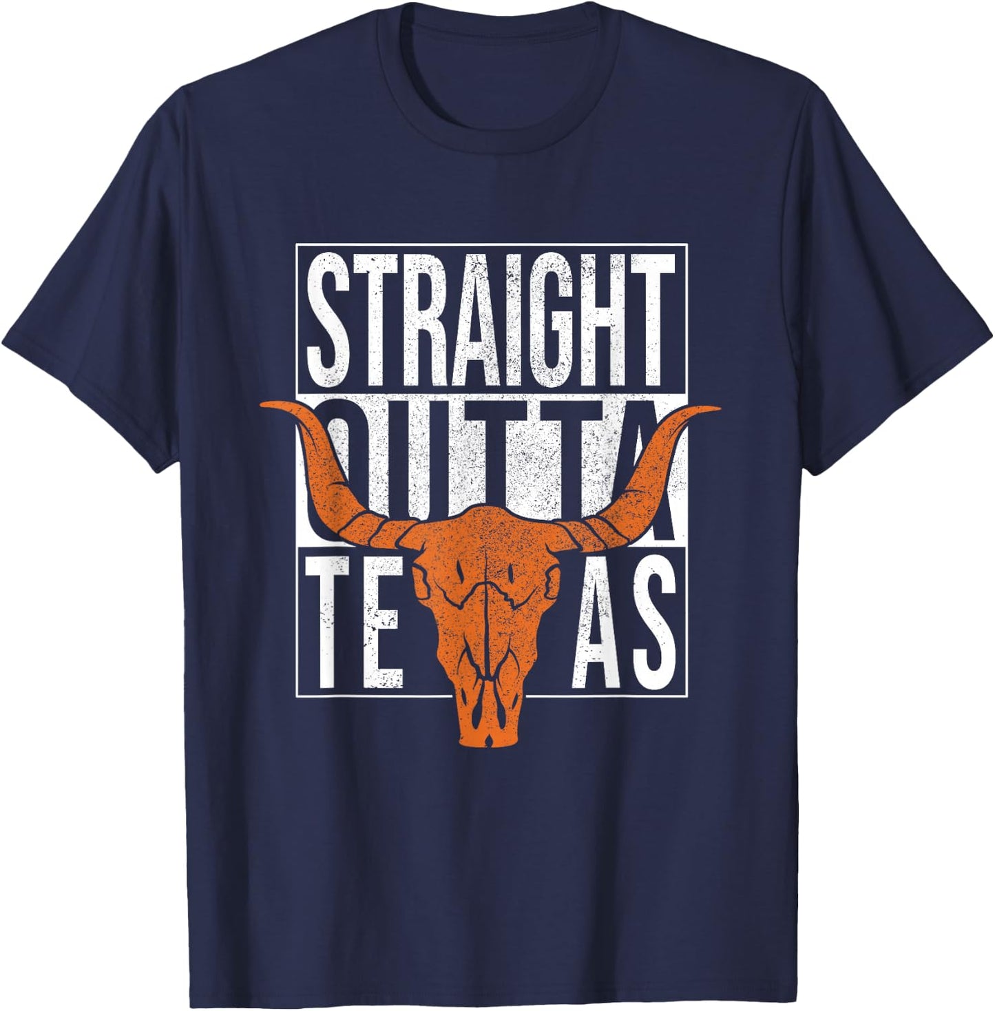 Straight Outta Texas 1845 for proud Texans T-Shirt - T-Shirt | Navy