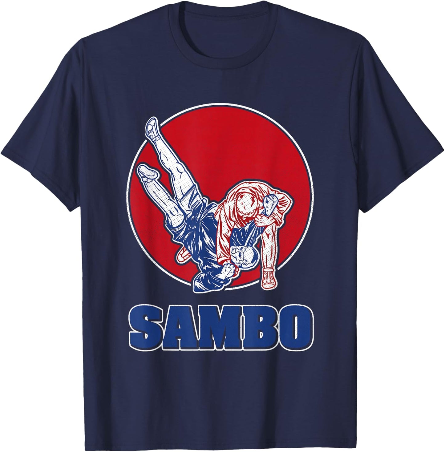 Sambo Wrestling Martial Arts Russia Soviet Union Martial Arts T-Shirt - T-Shirt | Navy