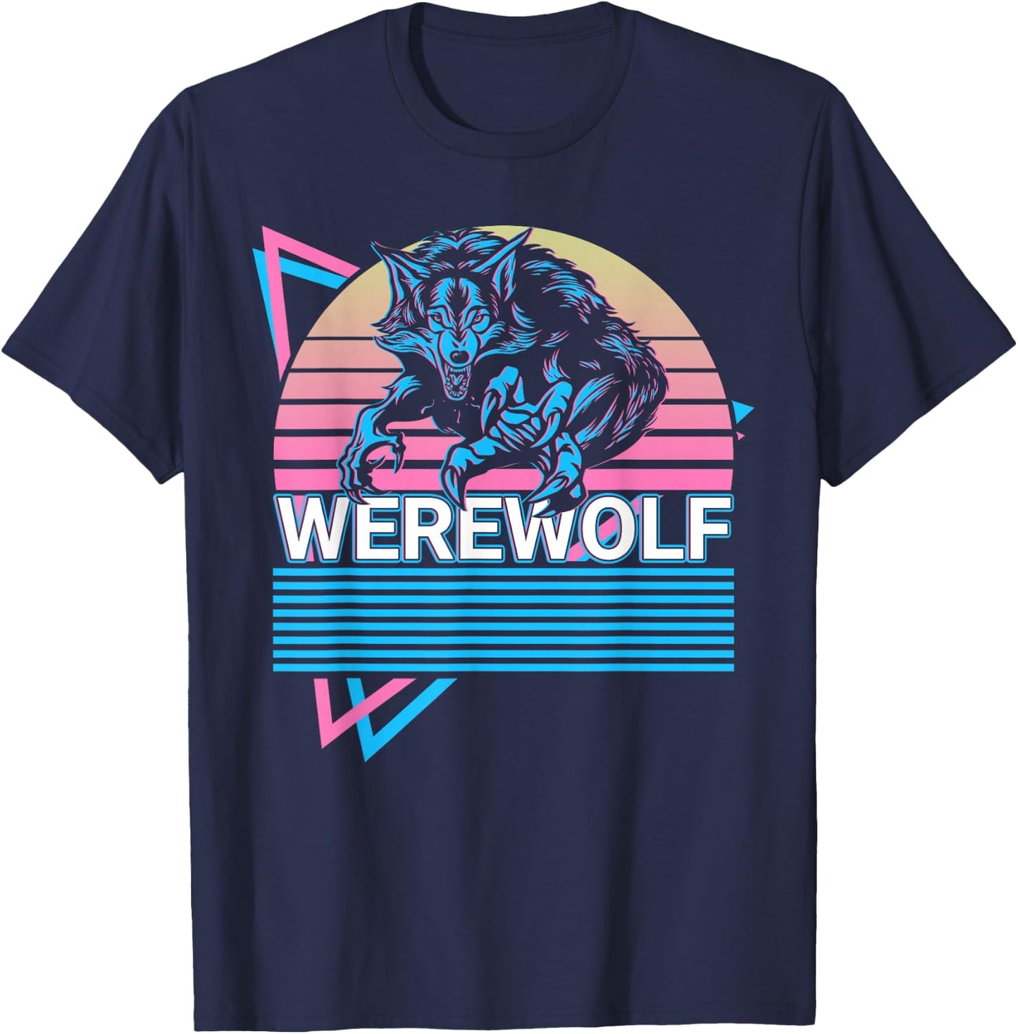 Werewolf Lycan Wolf Lycanthrope T-Shirt - T-Shirt | Navy